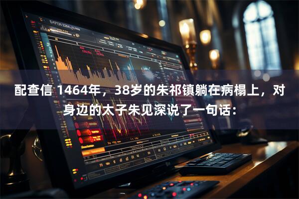 配查信 1464年，38岁的朱祁镇躺在病榻上，对身边的太子朱见深说了一句话：